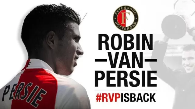 Robin Van Persie firmará el lunes su regreso al Feyenoord de Renato Tapia