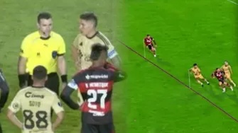 VAR decidió anular el gol de Cusco FC sobre Flamengo por supuesta posición adelantada de José Manzaneda / ESPN
