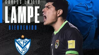 Vélez Sarsfield oficializó el fichaje del arquero boliviano Carlos Lampe