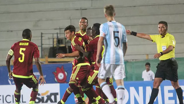 Venezuela dio la sorpresa y ganó 1-0 a Argentina en Sudamericano Sub 17