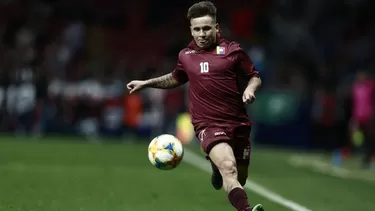 Yeferson Soteldo ya entrena con la Vinotinto. | Foto: AFP