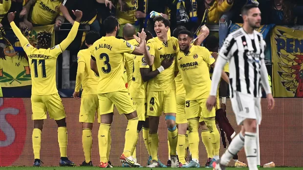 Villarreal goleó 3-0 a la Juventus y avanzó a los cuartos de Champions