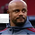 Vincent Kompany no regresará al banquillo de Bayern Múnich: El club alemán se pronunció