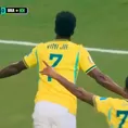 Vinicius Jr. MADRUGÓ a Escocia con GOLAZO para el 1-0 de Brasil