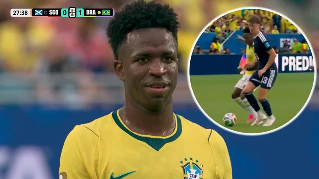Así fue el gol anulado de Vinicius Jr. en el Brasil vs Escocia / Foto y Video: América TV