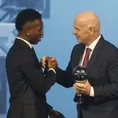 Vinicius Jr. recibió felicitaciones del mundo por premio The Best