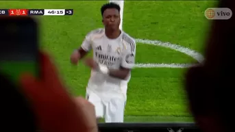 Vinicius realizó gran jugada y anotó 1-1 del Madrid vs Barcelona