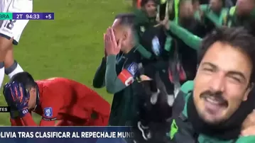 Con Viscarra: Así celebró Bolivia la clasificación al repechaje