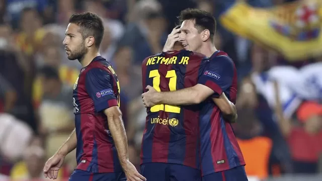 Barcelona venció 3-1 al Ajax con goles de Neymar, Messi y Sandro
