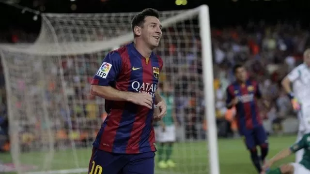 Barcelona goleó a Elche con &#39;doblete&#39; de Messi por la Liga BBVA