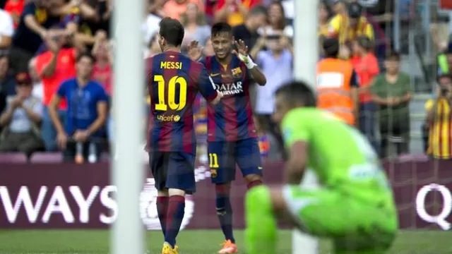 Barcelona aplastó 6-0 al Granada: triplete de Neymar y gol 401 de Messi