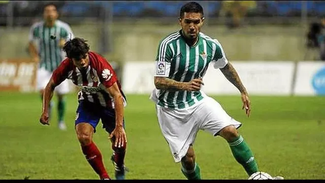 Juan Vargas jugó en derrota del Real Betis ante Atlético de Madrid