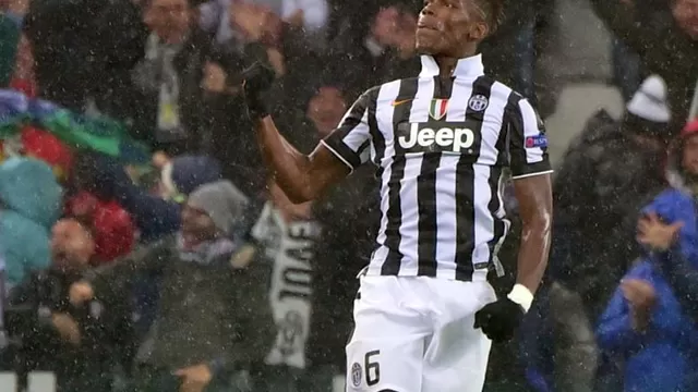 Paul Pogba le dio el triunfo a la Juventus ante el Olympiakos