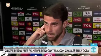 Vizeu confía en Sporting Cristal pese a derrota con Palmeiras