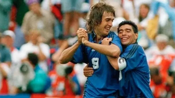 Maradona y Batistuta