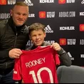 Wayne Rooney: Su hijo ficha por la cantera del Manchester United