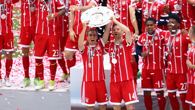 Xabi Alonso y Philipp Lahm le dicen adiós al fútbol con el título del Bayern