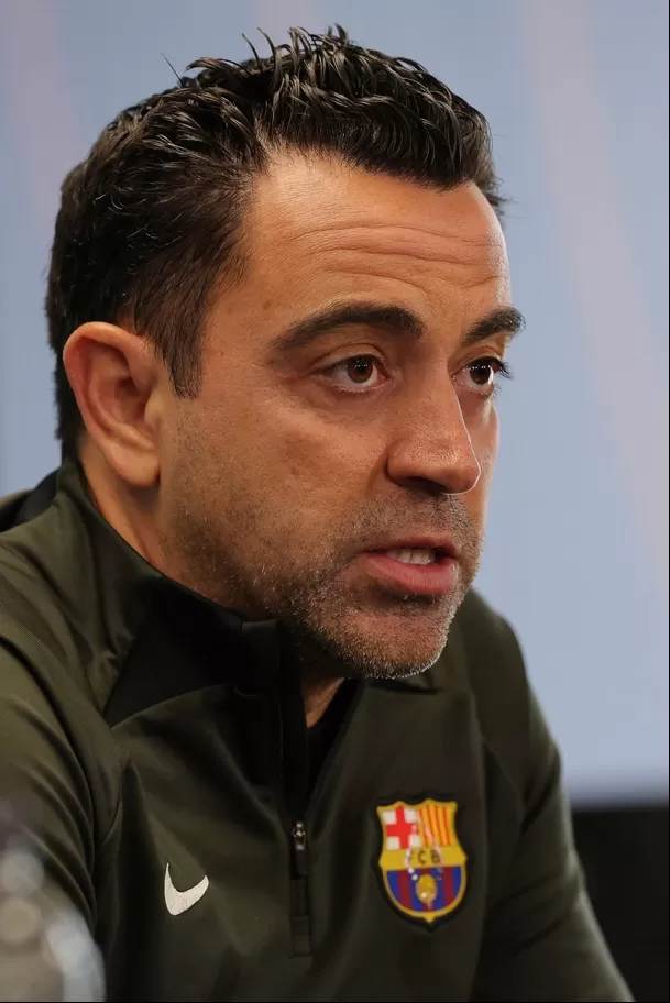 Xavi habló en conferencia de prensa. | Foto: AFP