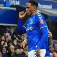 Yerry Mina anotó en triunfo del Everton en FA Cup y celebró con baile