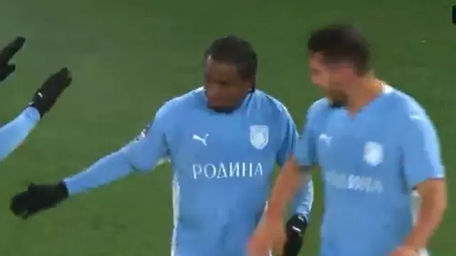 Yordy Reyna sacó un disparo de fuera del área y anotó, para darle el triunfo a Rodina Moscú de Rusia / Canal N