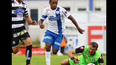 Yordy Reyna volvió a marcar con el Grodig por la Bundesliga