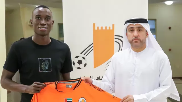 Yorleys Mena fue presentado como nuevo jugador del Ajman de Emiratos Árabes Unidos