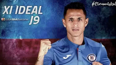 Yoshimar Yotun fue incluido en el once ideal de la fecha 9 de la Liga MX | Foto: Cruz Azul.