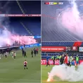 YouTube: Barristas del Feyenoord irrumpen con bengalas e interrumpen partido