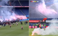 YouTube: Barristas del Feyenoord irrumpen con bengalas e interrumpen partido - Noticias de feyenoord