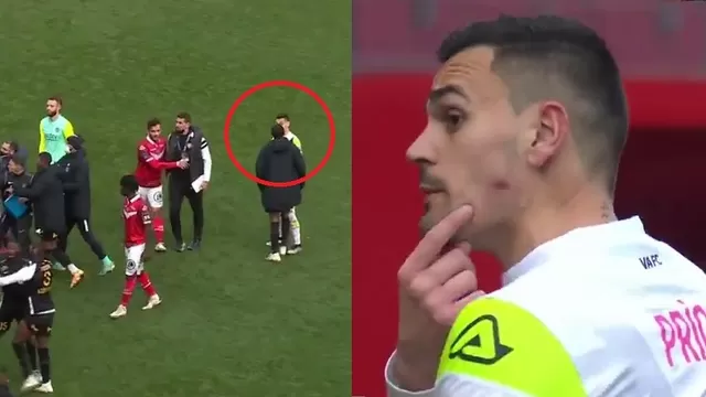 YouTube: Un futbolista de la segunda división francesa mordió al portero rival en discusión