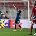 Odegaard marcó golazo en el triunfo 3-1 del Arsenal sobre Olympiacos por la Europa League