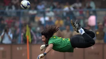 René Higuita rememora el 'Escorpión' en Wembley 23 años después