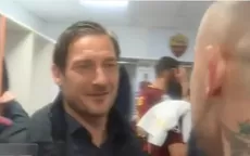 YouTube: Totti ingresó al camerino de la Roma, que eliminó al Barza de Champions - Noticias de francesco-totti