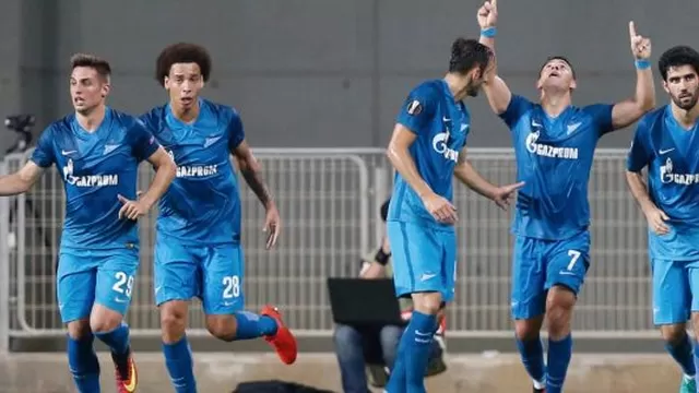 Zenit remontó tres goles en 15 minutos y venció 4-3 al Maccabi Tel Aviv