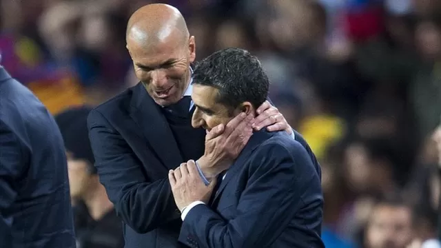 Zidane no pudo evitar referirse de la eliminación del Barcelona en la Champions. | Foto: EFE