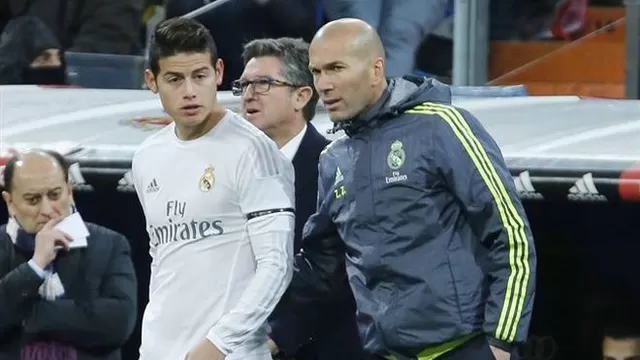 Zidane insiste en que no quiere que James Rodríguez salga del Real Madrid