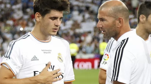 Zidane ve &quot;contento&quot; a Álvaro Morata y descartó su regreso al Juventus