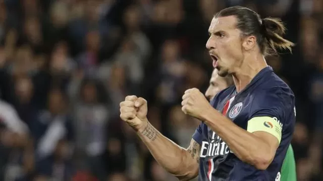 Zlatan Ibrahimovic marcó &#39;triplete&#39; en goleada del PSG por la Ligue 1