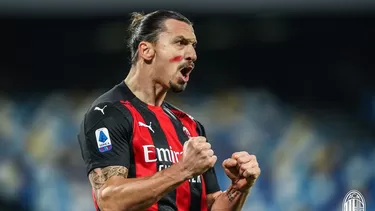 El delantero sueco lleva 9 goles en 6 partidos disputados. | Foto: AC Milan