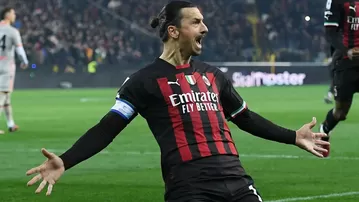 Ibrahimovic se convirtió en el jugador de más edad en anotar en la Serie A