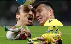 Zlatan Ibrahimovic y Gary Medel protagonizaron impactante choque de cabezas - Noticias de gary-neville