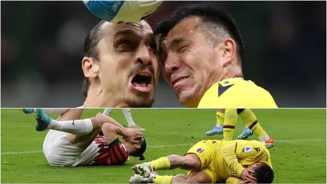 Zlatan Ibrahimovic y Gary Medel protagonizaron impactante choque de cabezas