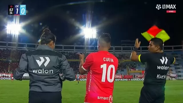 Christian Cueva hizo su debut en Liga 1 con Cienciano / Foto: L1 MAX