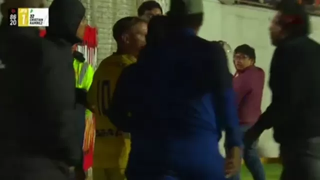 Santiago Acasiete y Cristhian Tizón se fueron a las manos durante el Cienciano vs Juan Pablo por Liga 1 / L1 MAX