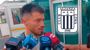 Alan Cantero tras fichar por Alianza Lima: "Estoy muy ilusionado"