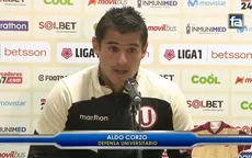 Aldo Corzo: "Un club tan grande como Universitario no puede estar tanto años sin campeonar" - Noticias de aldo-corzo
