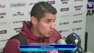 Aldo Corzo señaló que toman con calma goleada ante Sporting Cristal / Foto: Captura / Video: Fútbol en América