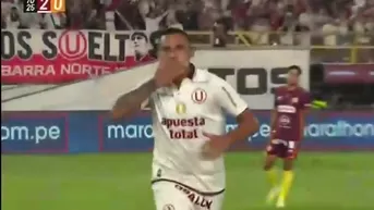 Alex Valera definió con calidad y colocó el 2-0 de Universitario vs Los Chankas