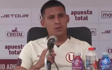 Alex Valera en su vuelta a Universitario: "Pido disculpas a la hinchada y al club" - Noticias de alex-valera