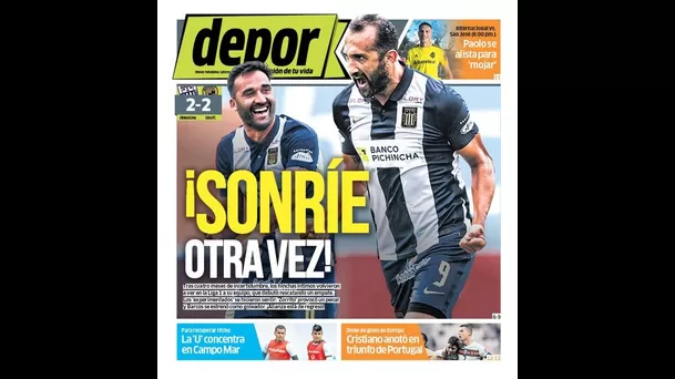 Alianza Lima acaparó portadas en diarios deportivos tras debutar en la Liga 1 - 2021.